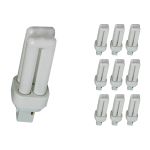 Mehrfachpackung 10x Osram Dulux D 10W 830 | Warmweiß - 2-Pins