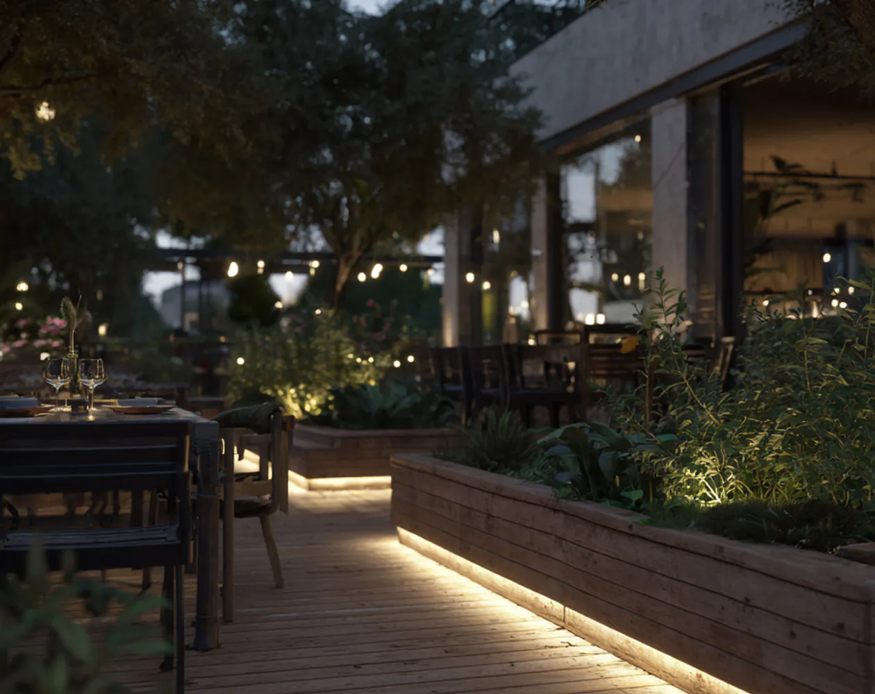 Au&szlig;enbeleuchtung Lichtb&auml;nder